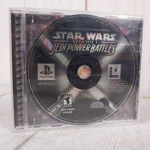 Star Wars Episode I Jedi Power Battles Sony PlayStation PS1 Disc Jewel Case USED